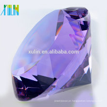 Presente de lembrança de cristal personalizado diamante de cristal roxo para lembranças de casamento